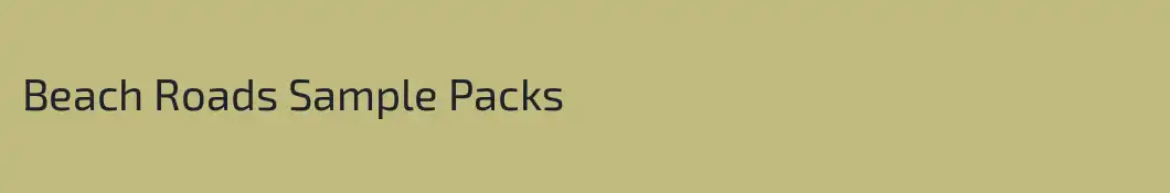 Beach Roads Sample Packs
